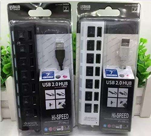 7 Ports USB HUB - White