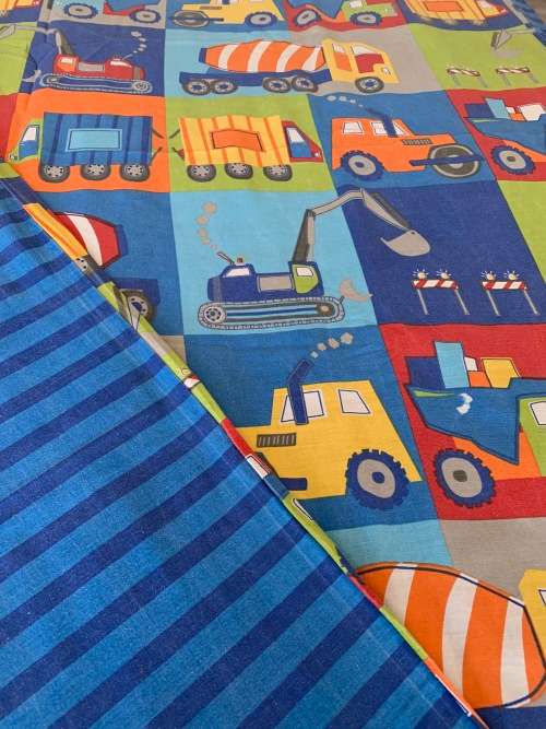 Construction duvet cover set - single