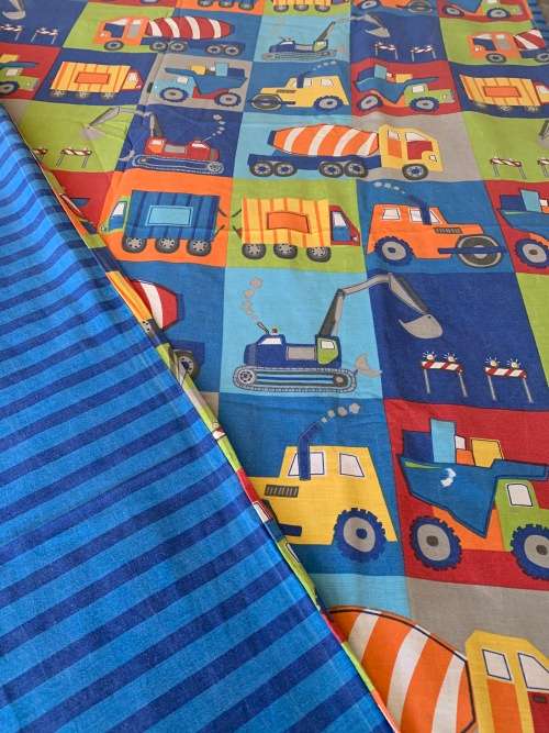 Construction duvet cover set - single