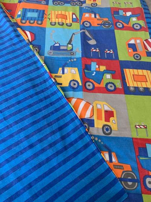 Construction duvet cover set - single