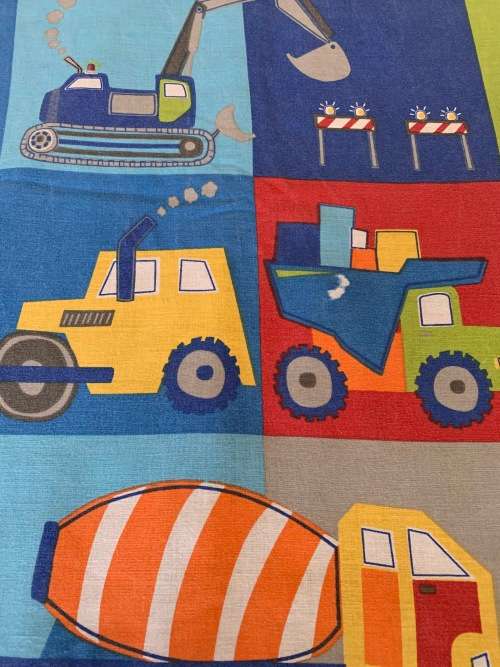 Construction duvet cover set - single