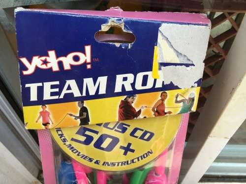 Brand new skipping rope large with tricks CD