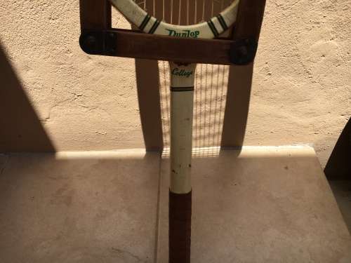 Vintage tennis racquet with head grip - perfect for mancave or bar