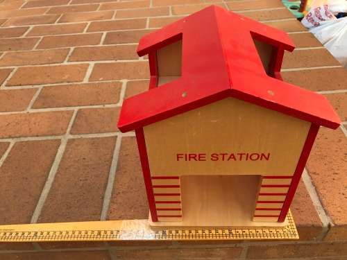 Wooden building firestation - large and nice