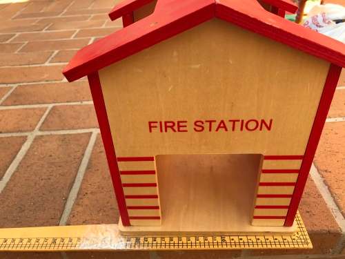 Wooden building firestation - large and nice