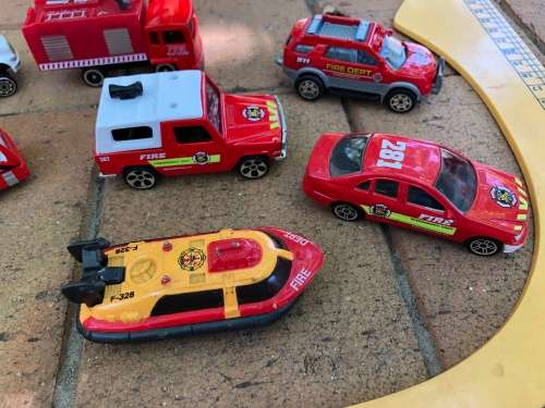 Fire department squad - various cars and items