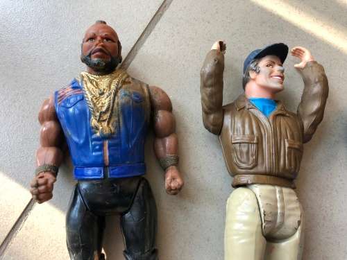 Wow - vintage and colectable full A Team 1980's set - rare to have full set