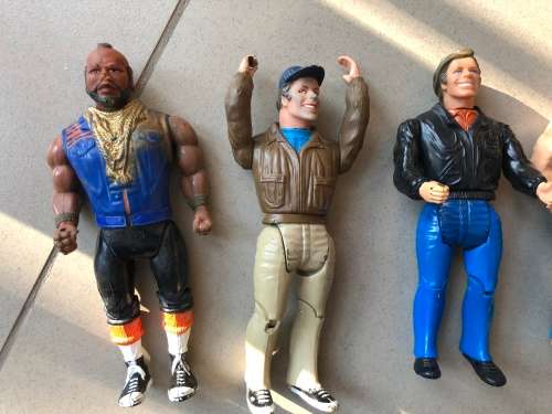 Wow - vintage and colectable full A Team 1980's set - rare to have full set