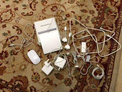 Apple External storage device and lots of cords / accessories