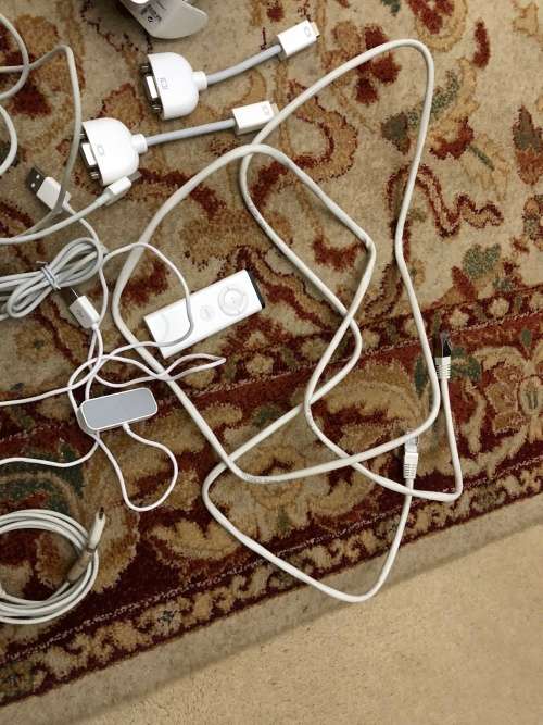 Apple External storage device and lots of cords / accessories