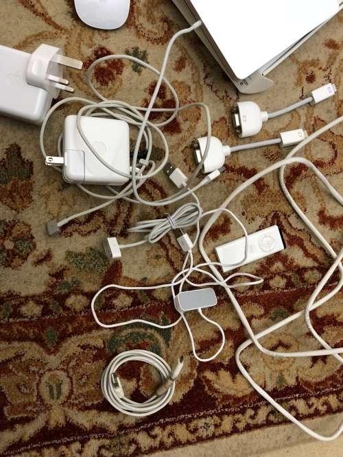 Apple External storage device and lots of cords / accessories