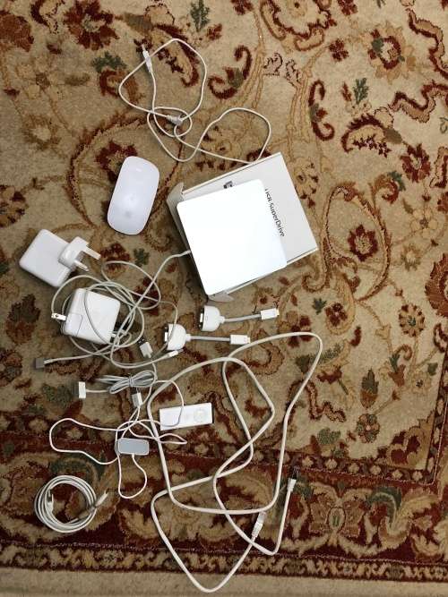Apple External storage device and lots of cords / accessories