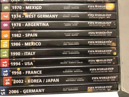 Brand new full set of Fifa world cup DVD's - must have - rare