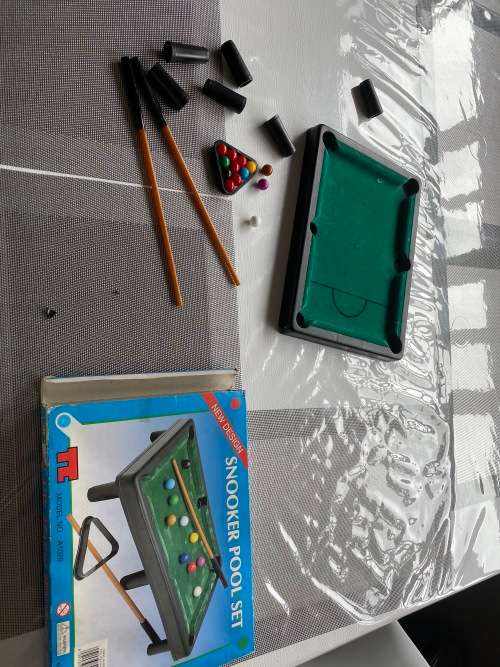 Kids small pretend play pool table