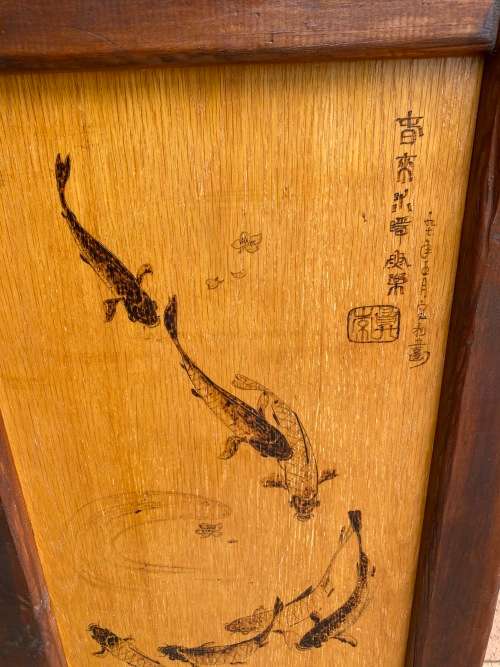 Large Japanese Wood Frame Beautiful and Large - Solid wood