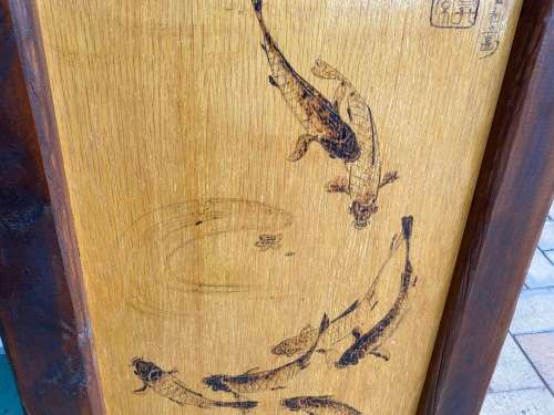 Large Japanese Wood Frame Beautiful and Large - Solid wood