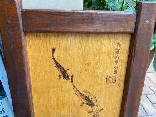 Large Japanese Wood Frame Beautiful and Large - Solid wood
