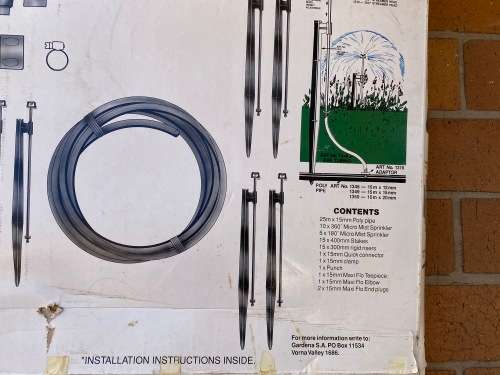 Gardena Irrigation system