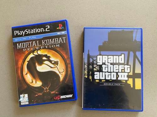 PS2 x 2 - Mortal Kombat Deception and Grand Theft Auto 3