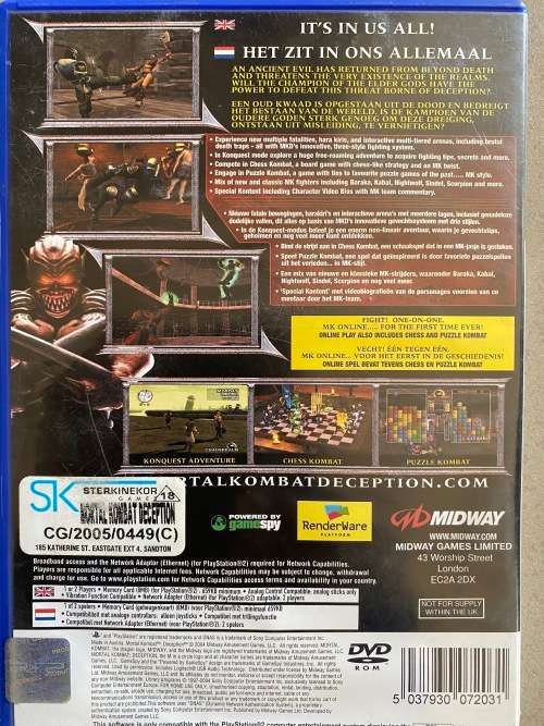 PS2 x 2 - Mortal Kombat Deception and Grand Theft Auto 3