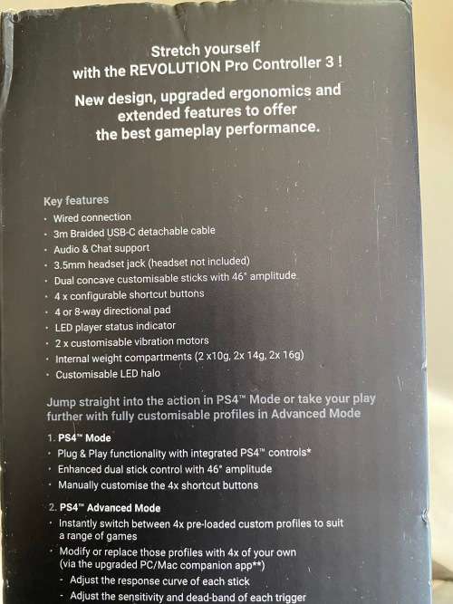 Brand new PS4 Nacon professional controller