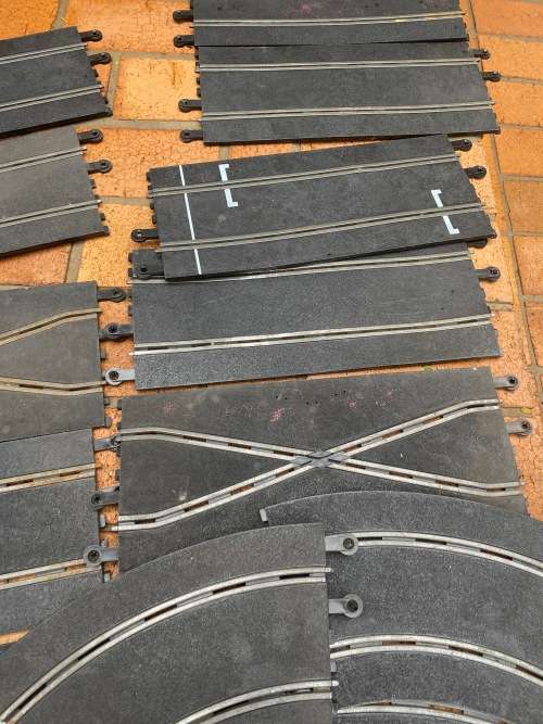 Nice set of scalextric tracks - cheap - see pics