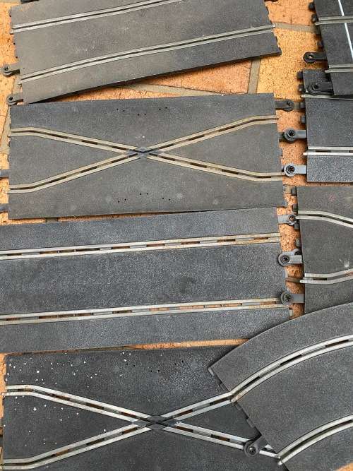 Nice set of scalextric tracks - cheap - see pics