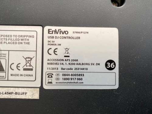 Envivo USB DJ Controller with software - nice