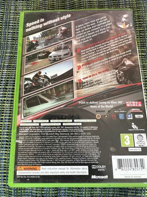 Project Gotham Racing - Xbox 360 game