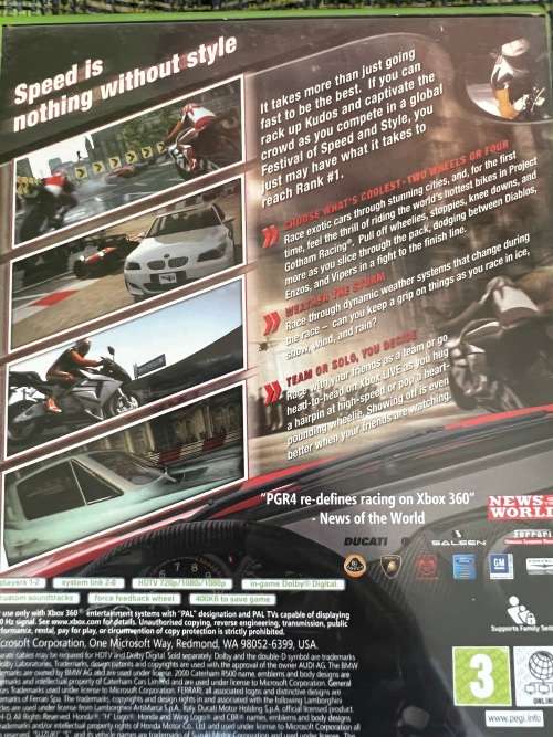 Project Gotham Racing - Xbox 360 game