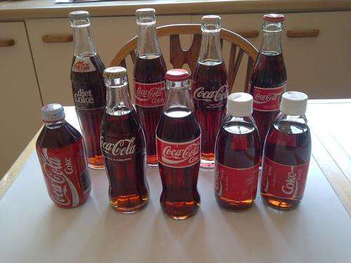 Coca Cola vintage bottles