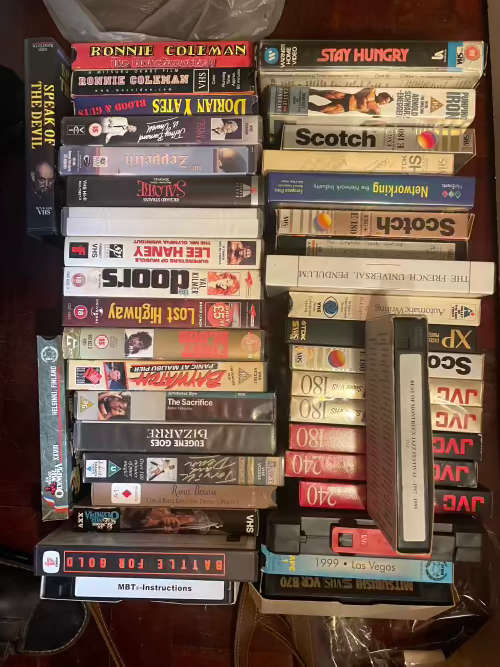 Mixed VHS and SVHS cassettes
