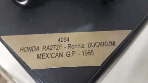 F1 Formula 1 Brand New Quartzo F1 Honda code:4094 Model RA272E Driver Ronnie Bucknum Mexican GP 1965