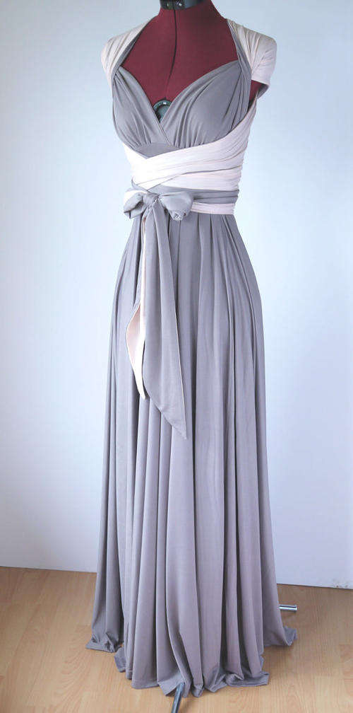 Infinity Dresses - Dress 1 colour - Wrap 2 colours (long)