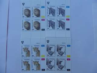 Venda 2.17 (1990) - Wildlife Conservation mint control blocks
