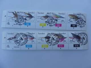 Transkei 1.29 (1983) - Fishing Flies CTO cancelled control blocks