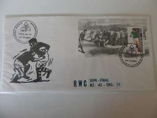 RSA FDC - 1995 Rugby World Cup (Sealed in plastic)