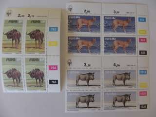 SWA 1.30 (1980) - 3rd Definitive Series Additional Values Mint Control Blocks