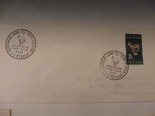 Union (1964) 75th Anniversary of Rugby Board FDC