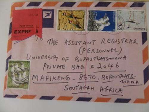 Botswana (1985) - Old Letter