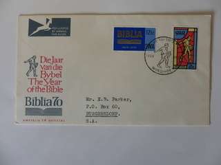 RSA 1.14 (1970) - 150th Anniversary of Bible Society FDC