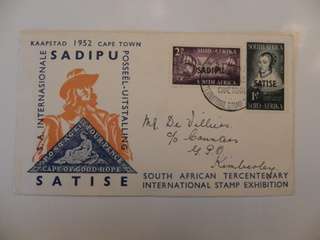 Union (1952) Tercentenary of Jan van Riebeeck (Stamp Exibition) FDC