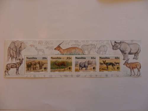Namibia S03 (1993) - Rare and Endangered Animals Mint Miniature Sheet