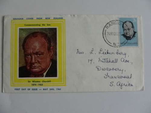 New Zealand (1965) - Commemorating the late Sir Winston Churchill Illustrated FDC