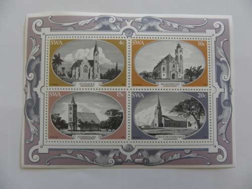 SWA S02 (1978) - Historic Churches in SWA Mint Miniature Sheet