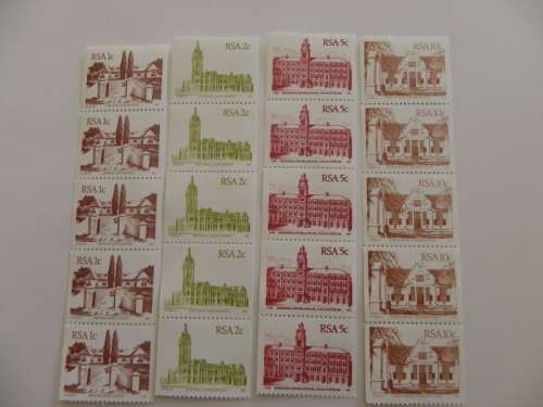 RSA 4th Definitive Series (1982) - SA Architecture Full Set of Mint Coils