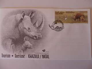 RSA 6.12 (1995) - Tourism in Kwazulu Natal FDC