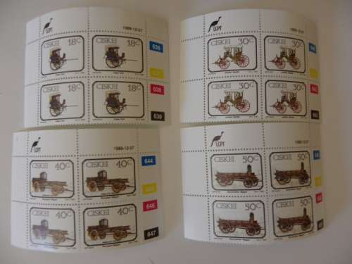Ciskei 1.32 (1989) - Animal-drawn Transport Mint Control Block Set