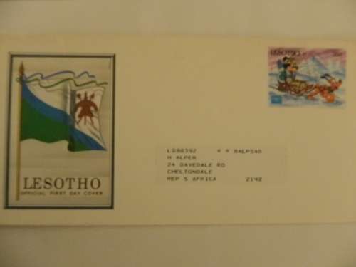 Lesotho (1992) - Disney Illustrated FDC