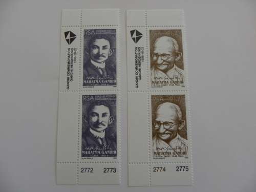 RSA 6.23 (1995) - Mahatma Ghandi Commemoration Mint Pairs